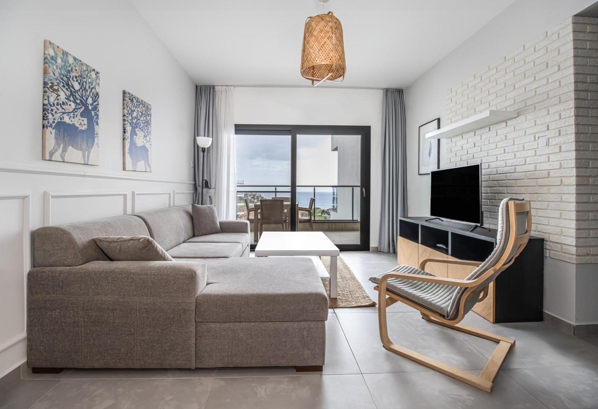 Caesar Blue Seaside Luxury Apartments Gastria Dış mekan fotoğraf