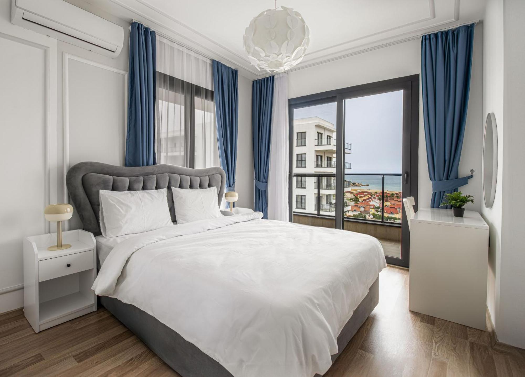 Caesar Blue Seaside Luxury Apartments Gastria Dış mekan fotoğraf